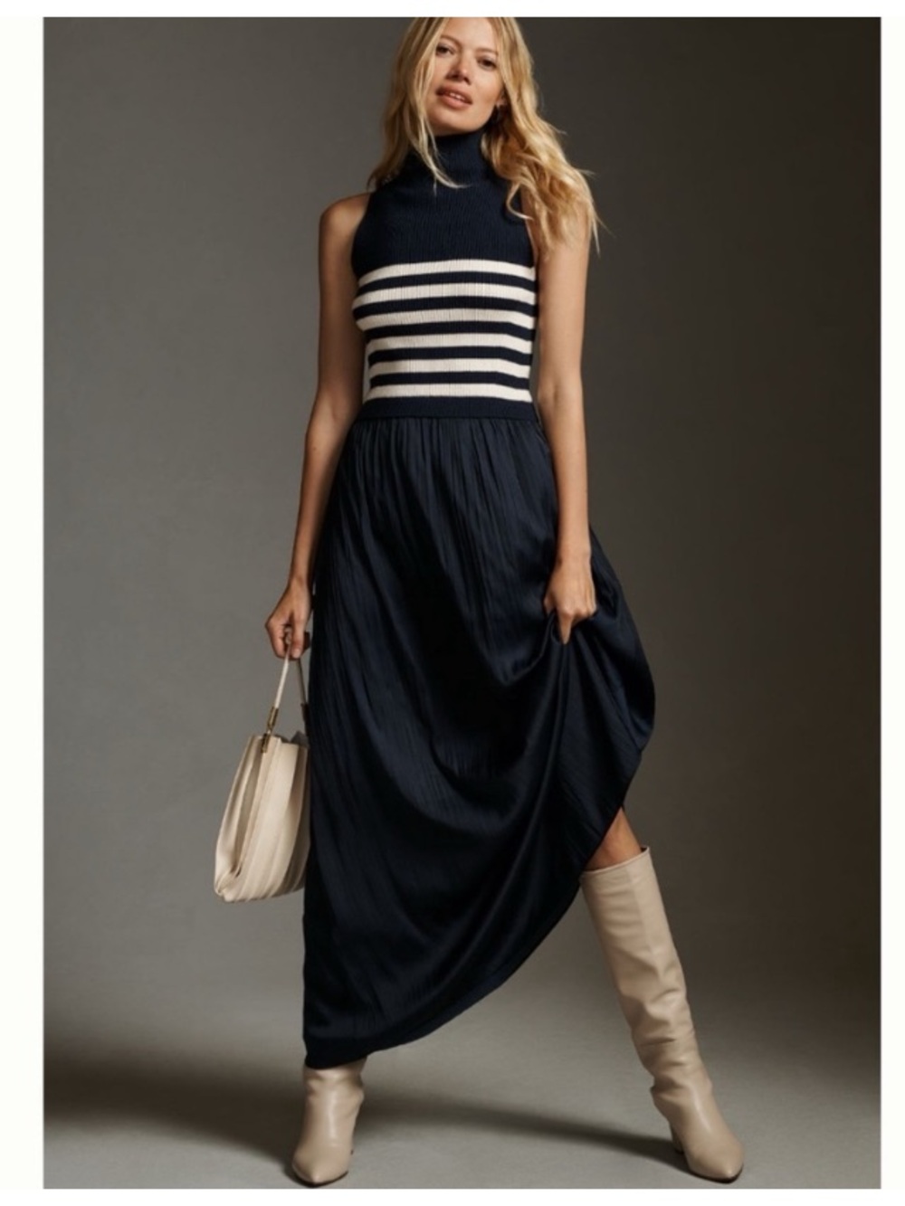 Anthropologie The Thea Sleeveless Twofer Maxi Dress